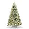 6 Feet Pre-Lit Premium Snow Flocked Hinged Artificial Christmas Tree